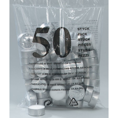 Candle-Lite Candle-Lite White Unscented Scent Tea Lights Candle 4231595